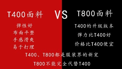 干貨|T400面料跟T800面料的區別